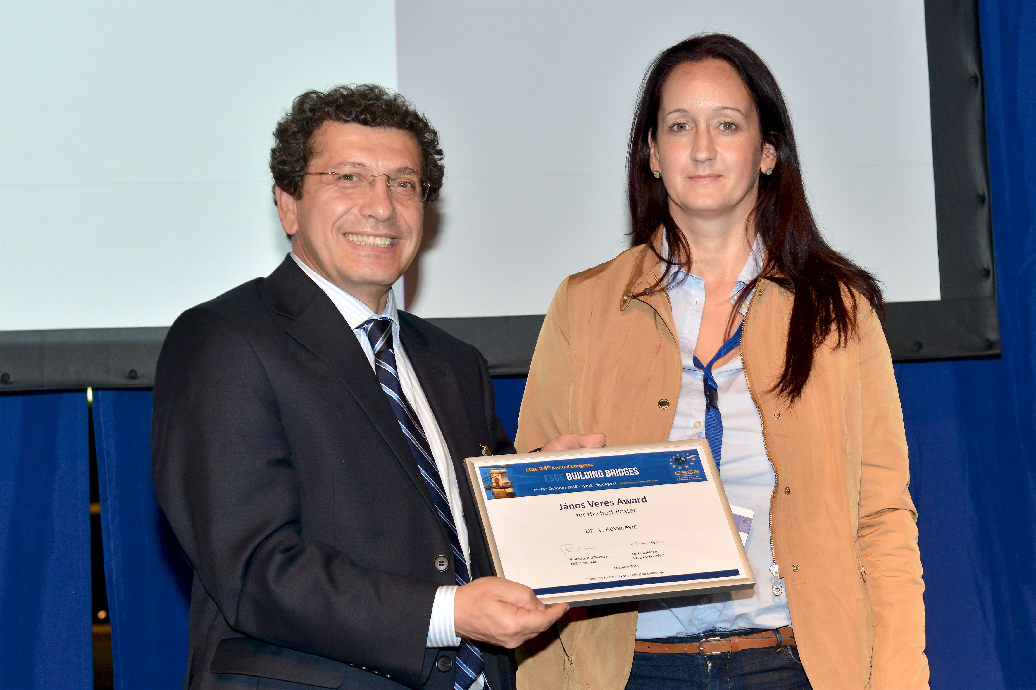 Budapest award ceremony / ESGE congress 2015